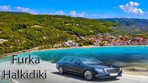 Flughafen taxi transfers fahrt nach Furka Chalkidiki