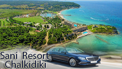 Taxi transfer de l'aéroport de Thessalonique à Sani Resort Chalkidiki Taxi transfer de l'aéroport de Thessalonique à Sani Resort Chalkidiki