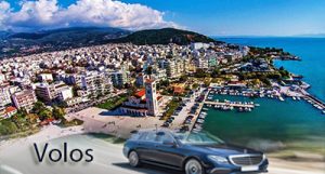 Flughafen taxi transfers fahrt nach Volos