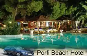 Taxi Transfer Route vom Flughafen Thessaloniki zum Porfi Hotel Chalkidiki