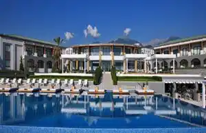 Taxi transfer route from Thessaloniki airport to Cavo Olympo
